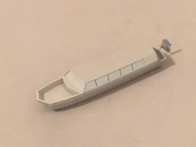 Pack of low poly Boats Low-poly 3D model
