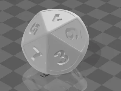 Dice for games 3D model
