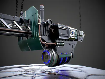 Flamethrower 3D model buy