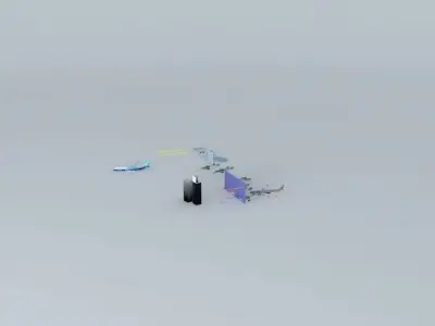 Philadelphia International Airport AAO Terminal  Free 3D model