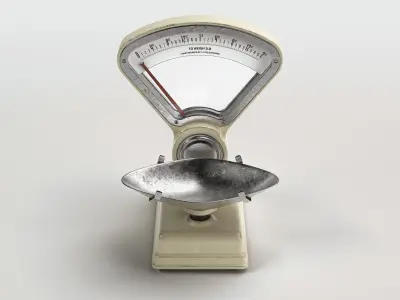 Vintage Grocery Store Scale 3D model