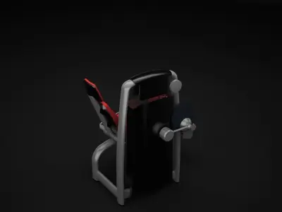 Leg Curl Machine 3D model purchase