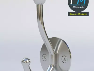 Coat hook 1 3D model