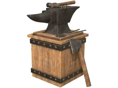 Anvil 2 Low-poly 3D model
