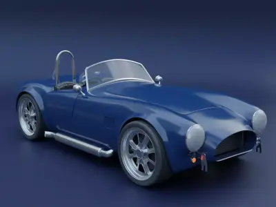 Shelby Cobra Free low-poly 3D model