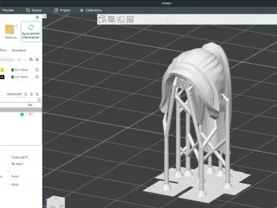 Custom3Dprint Minifigure Accessory - Minifigure Hair S2 - 099 3D print model