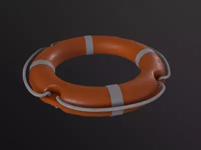 Lifebuoy 3D Model Low-poly 3D model
