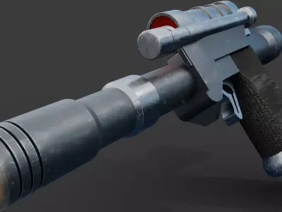 Telos Blaster Low-poly 3D model