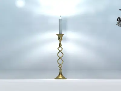 50S Twist Chandelier 3D model