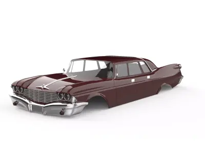 chrysler imperial ghia limousine 1958 3D print model