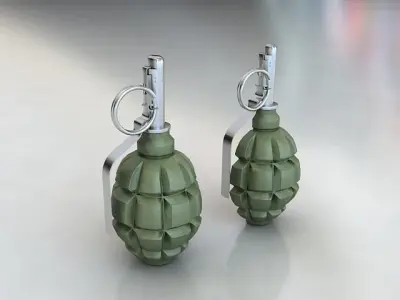 grenade f1 3D model purchase