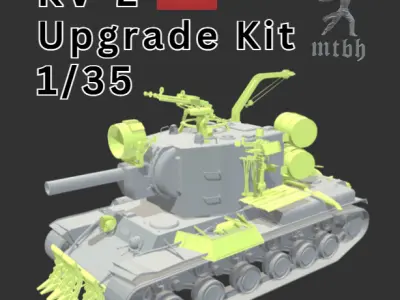 Soviet KV-2 Upgrade Kit 1-35 3D print model