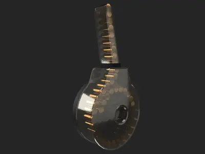 Pistol Drum Mag 3D model