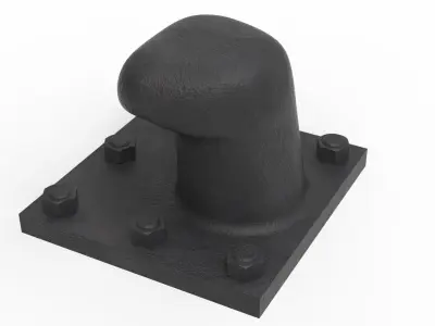 100 T PORT BOLLARD 3D model