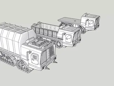 Large Utility Truck 3D print model