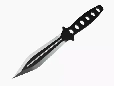 Knife throwing 05 3D model