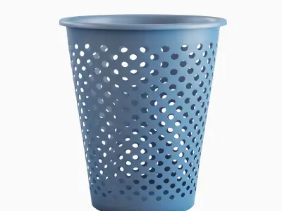 Plastic Trash Bin Set  3D model