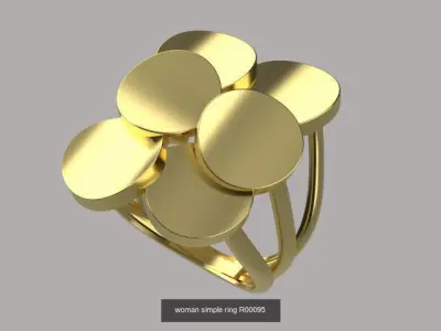woman simple  3 part 3D Model Pack