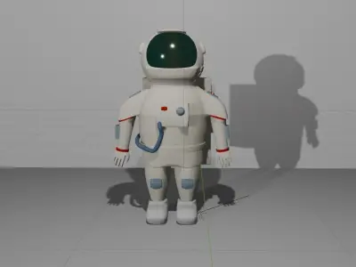 Astronaut model Low-poly 3D model