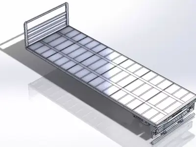 Drawbar Trailer Body 3D model