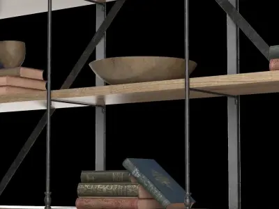 Old Oak Triple Rack 3D model