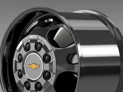 Chevrolet Silverado 2500HD2wd crew 2008 rim 3D model