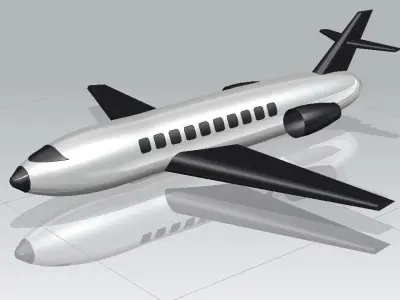 Flight airplane 3D model