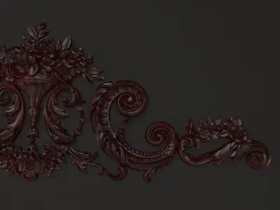 Ornament wood Free 3D print model