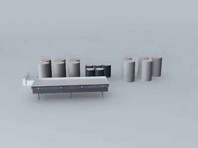 Lubrizol Tanks South Free 3D model