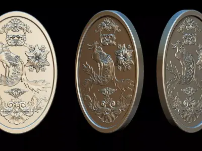 Phoenix Medallion 3D print model