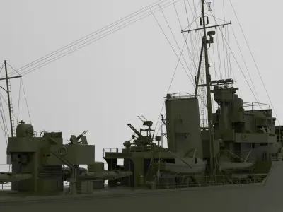 Battleship 3D model 2