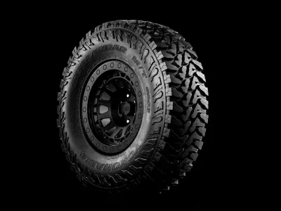 Yokohama Geolander MT G003 Offroad Tire 3D model
