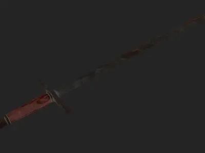 3D Sword old Free low-poly 3D model