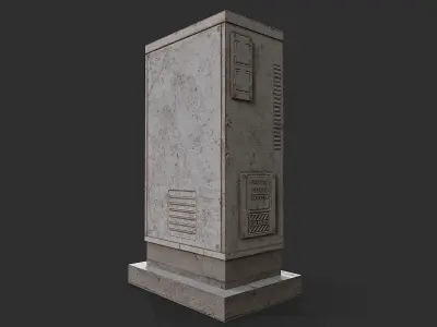 Electrical Transformer 2 Low-poly 3D model