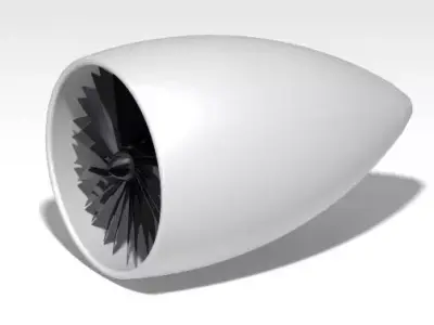 Turbo Jet 3D Model 3D model