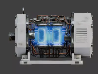 Realistic Sci-Fi Power Generator 3D Model Low-poly 3D model