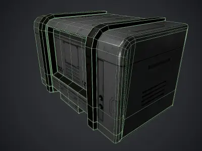 Sci-Fi Create Low-poly 3D model