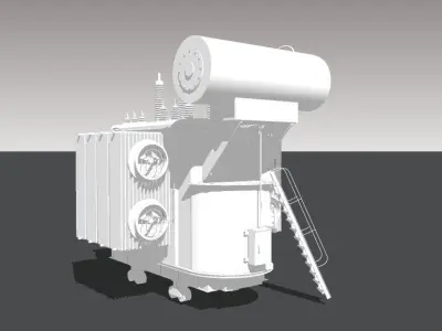 Power Transformer TDTN 25mVA - 25000kVA 115kV - 35kV - 10kV 3D model