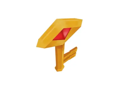 Golden Key - Hand Painted Free 3D model