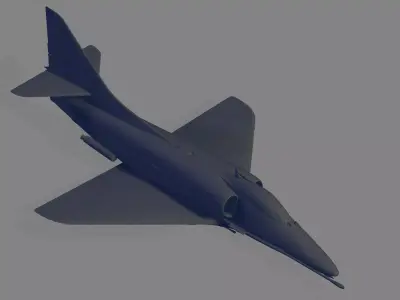 A-4E Skyhawk Early 3D model