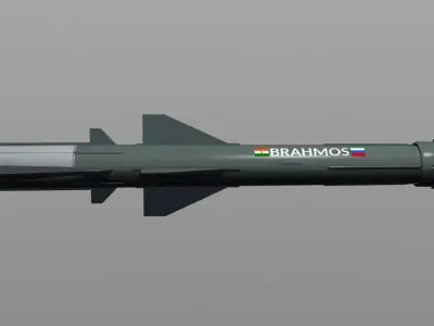 Brahmos Anti-Ship Missile 3D model
