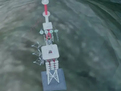 SignalTower Low-poly 3D model