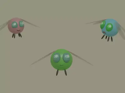 Parasprite 3D model