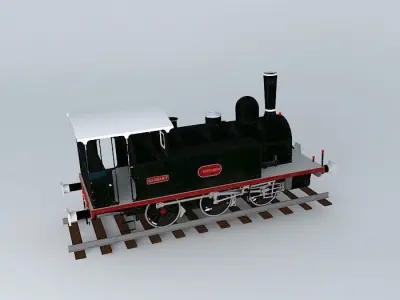 Locomotive in Miranda de Ebro Free 3D model