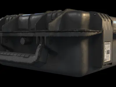 Military Box Low-poly 3D model buy