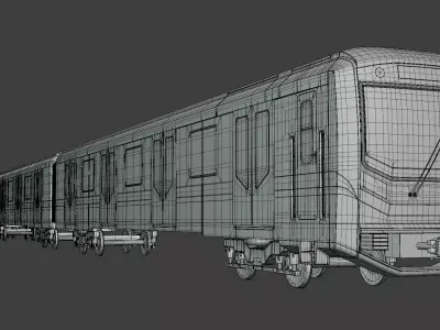 Sofia metro train 3D model