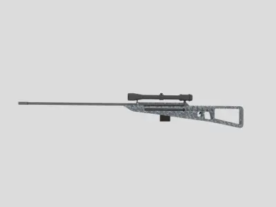 Sniper Rifle 3D model 18