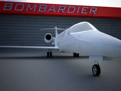 Learjet 45 3D model