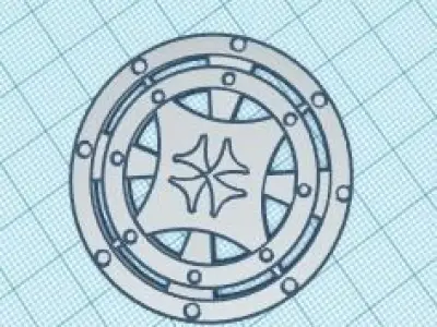 shield star wars wheel Free 3D model