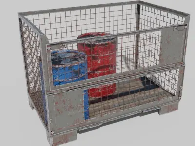 Industrial Goods Pallet 3D Model Pack